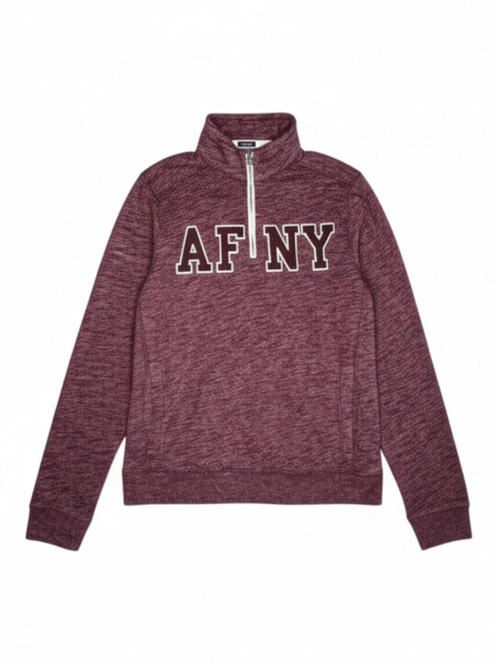 Abercrombie & Fitch Men's Muscle Half-Zip Sweatshirt Burgundy Large